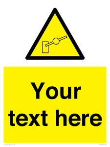 Custom warning barrier